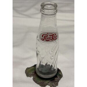 Vintage Mini Miniature Glass Pepsi Bottle 4.25" Pepsi Cola Bottle
